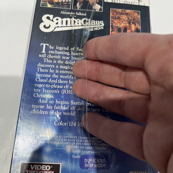 Vintage 1990 Santa Claus The Movie Dudley Moore Movie VHS Sealed  Video Treasure - Picture 15 of 15